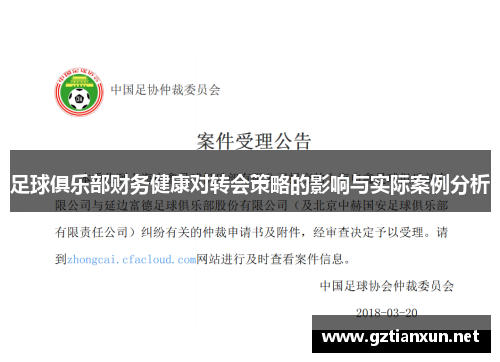 足球俱乐部财务健康对转会策略的影响与实际案例分析
